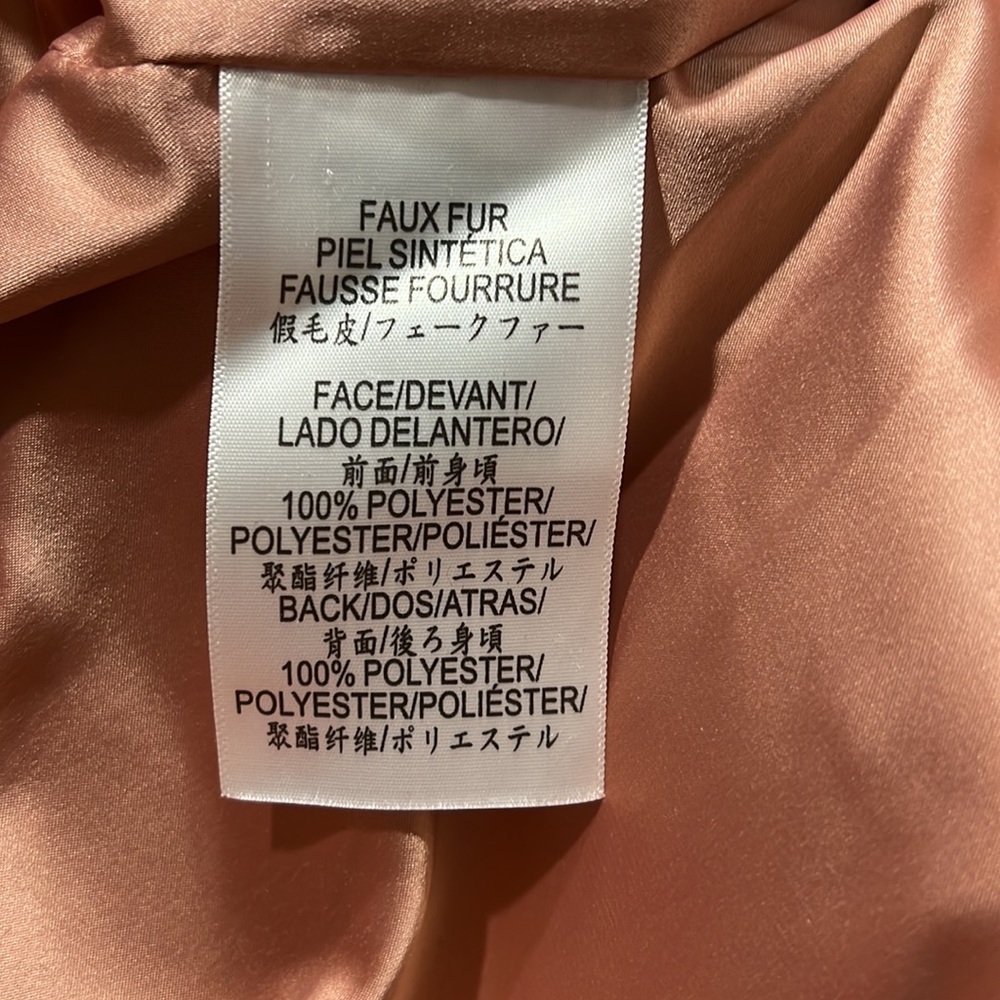 NEW BCBGeneration Color Block Teddy Faux Fur Coat - Picture 13 of 15